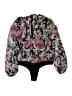 Ronny Kobo 100% Polyester Floral Black 3/4 Sleeve Blouse Size M - photo 1