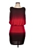 Xscape Color Block Burgundy Cocktail Dress Size 10 - photo 1