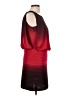 Xscape Color Block Burgundy Cocktail Dress Size 10 - photo 4