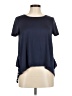 Romantic Hut Blue Short Sleeve Top Size M - photo 1