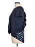 Romantic Hut Blue Short Sleeve Top Size M - photo 5