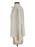 TRYB 100% Viscose Ivory Long Sleeve Blouse Size S - photo 5