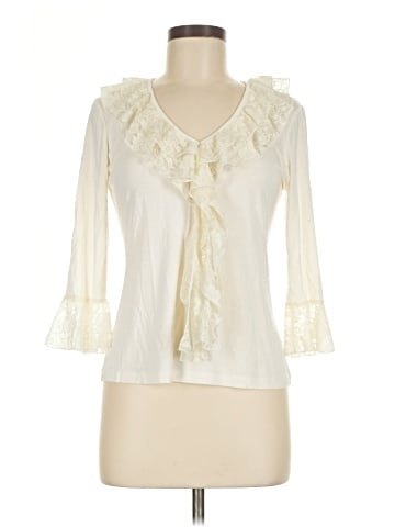 Cable & Gauge 3/4 Sleeve Blouse (view 1)