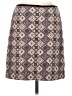 Ann Taylor LOFT 100% Polyester Argyle Brown Casual Skirt Size 6 - photo 1