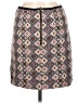 Ann Taylor LOFT 100% Polyester Argyle Brown Casual Skirt Size 6 - photo 2