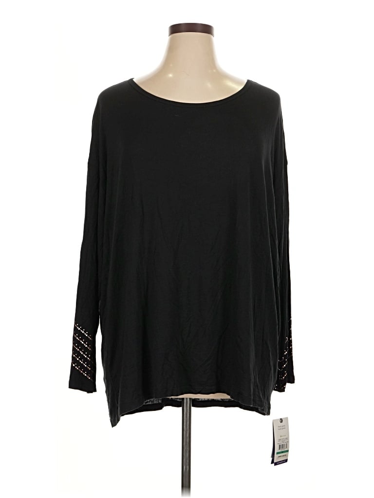 Gaiam 3/4 Sleeve T-shirt In Black