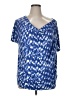 MICHAEL Michael Kors Tie-dye Blue Short Sleeve Top Size 1X - photo 1