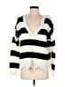 Sunday Stevens Stripes White Black Pullover Sweater Size S - photo 1