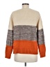 Unbranded 100% Acrylic Color Block Orange Pullover Sweater Size M - photo 2