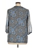 Coldwater Creek 100% Polyester Paisley Blue 3/4 Sleeve Blouse Size XL - photo 2