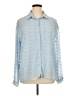 Unbranded 100% Polyester Blue Long Sleeve Blouse Size XL - photo 1