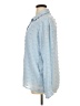 Unbranded 100% Polyester Blue Long Sleeve Blouse Size XL - photo 5