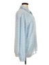 Unbranded 100% Polyester Blue Long Sleeve Blouse Size XL - photo 4