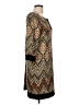 RM LL 100% Polyester Argyle Brown Casual Dress Size 10 - photo 4