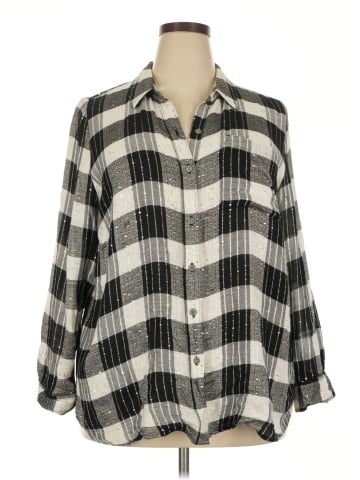 Style&Co Long Sleeve Button-Down Shirt (view 1)