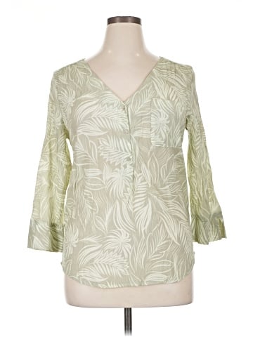 Como Blu 3/4 Sleeve Blouse (view 1)