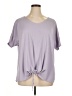 Evri Purple Short Sleeve Top Size 1X - photo 1