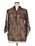 Mix & CO 100% Polyester Brown Raincoat Size 1X - photo 1