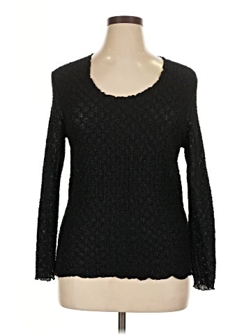 Knit Mix Long Sleeve Top (view 1)