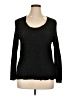 Knit Mix Black Long Sleeve Top Size XL - photo 1
