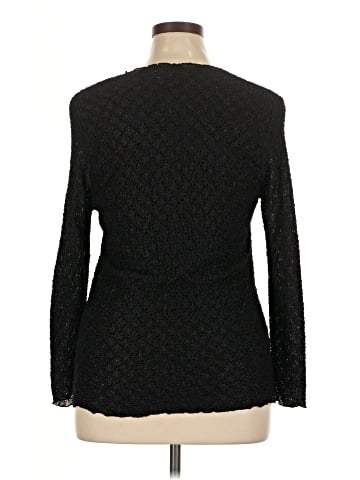 Knit Mix Long Sleeve Top (view 2)
