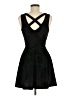 Candie's 100% Polyester Chevron-herringbone Black Cocktail Dress Size M - photo 2