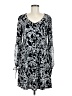 Connected Apparel Paisley Black Casual Dress Size 8 - photo 1