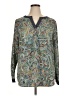 Liz Claiborne 100% Polyester Paisley Green Long Sleeve Blouse Size XL - photo 1