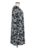 Connected Apparel Paisley Black Casual Dress Size 8 - photo 4