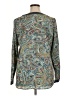 Liz Claiborne 100% Polyester Paisley Green Long Sleeve Blouse Size XL - photo 2