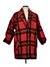 Forever 21 100% Polyester Plaid Red Coat Size L - photo 1