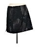 Express Graphic Black Faux Leather Skirt Size 9 - 10 - photo 2