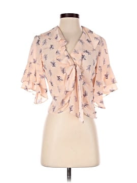 Cinq à Sept Short Sleeve Silk Top