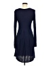 So Perla Solid Blue Casual Dress Size M - photo 2