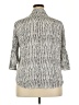 Assorted Brands 100% Rayon Stripes Silver 3/4 Sleeve Button-Down Shirt Size XXL - photo 2