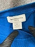 Liz Claiborne 100% Cotton Chevron-herringbone Blue Pullover Sweater Size L (petite) - photo 7
