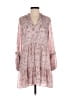 Express 100% Polyester Paisley Pink Casual Dress Size S - photo 1