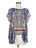 Clover Canyon 100% Polyester Blue Short Sleeve Blouse Size M - photo 1
