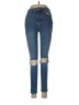 Topshop Hearts Blue Jeans Size 28 waist - photo 1