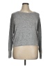 Hippie Rose Metallic Silver Pullover Sweater Size XL - photo 1