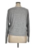 Hippie Rose Metallic Silver Pullover Sweater Size XL - photo 2