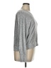 Hippie Rose Metallic Silver Pullover Sweater Size XL - photo 4