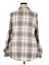 Maurices 100% Rayon Plaid Gray 3/4 Sleeve Blouse Size 20 (2) - photo 2