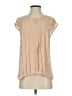 Joie 100% Silk Tan Short Sleeve Silk Top Size S - photo 1