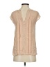 Joie 100% Silk Tan Short Sleeve Silk Top Size S - photo 2