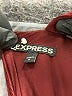 Express Color Block Burgundy Jumpsuit Size 6 - photo 4