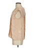 Joie 100% Silk Tan Short Sleeve Silk Top Size S - photo 5