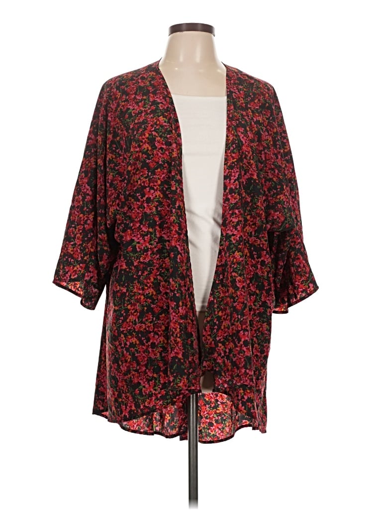 Pre-owned Lularoe Kimono In Red