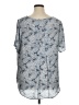 PREMISE 100% Polyester Gray Short Sleeve Blouse Size 1X - photo 2