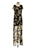 Lily White 100% Polyester Floral Black Casual Dress Size S - photo 1